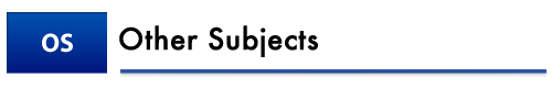  Other Subjects